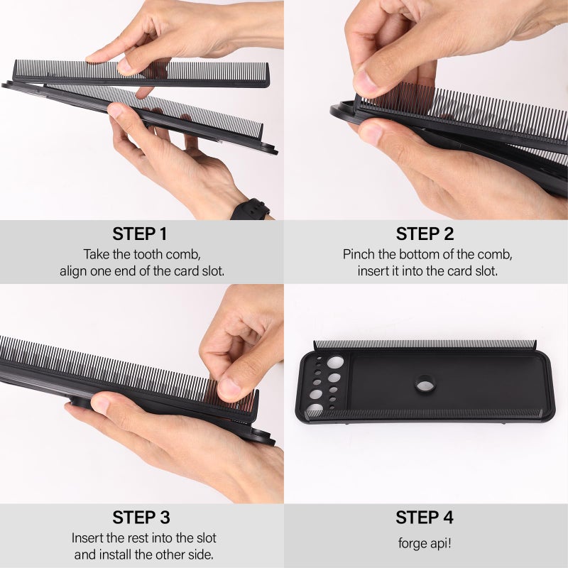 AliLeader Hair Extension Tool Tray with 2Pcs Hair Comb for Wig Stand Tripod Hair Extension Holder for Styling Hair Hanger for Washing,Coloring and Blow-Drying of Weft,Clip-In,Tape-In Extensions - Image 3